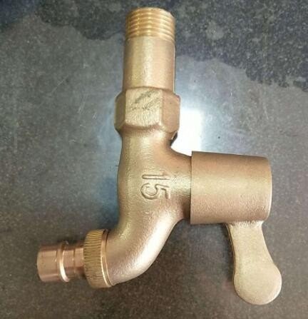 厂家直销全铜铜水嘴 金色合金洗衣机拖把池水龙头 铜加长水龙头图3