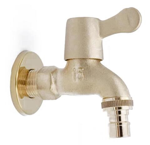 厂家直销全铜铜水嘴 金色合金洗衣机拖把池水龙头 铜加长水龙头图2