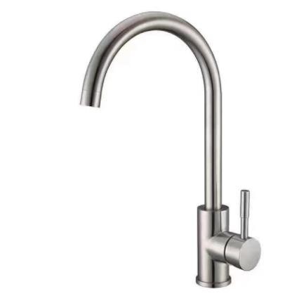 不锈钢厨房龙头 水槽洗菜盆冷热水龙头 旋转不锈钢三通冷热水龙头图2