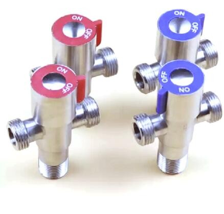 不锈钢双用角阀铜双用角阀止水阀大流量马桶热水器防爆开关止水阀图2