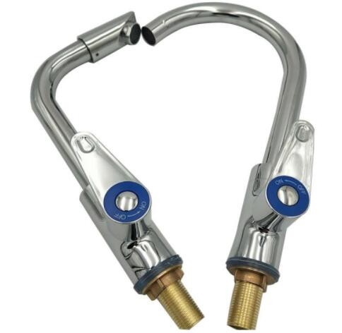 厂家直销 铜大弯立式 铜可旋转单冷龙头 厨房菜盆洗菜盆水槽龙头图2