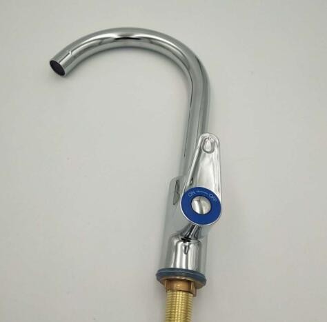 厂家直销 铜大弯立式 铜可旋转单冷龙头 厨房菜盆洗菜盆水槽龙头图3