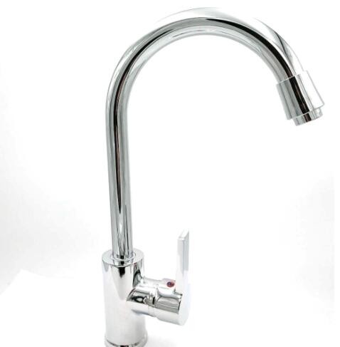 厂家直销铜底厨房龙头水槽洗菜盆冷热水龙头 旋转电镀冷热水龙头图2