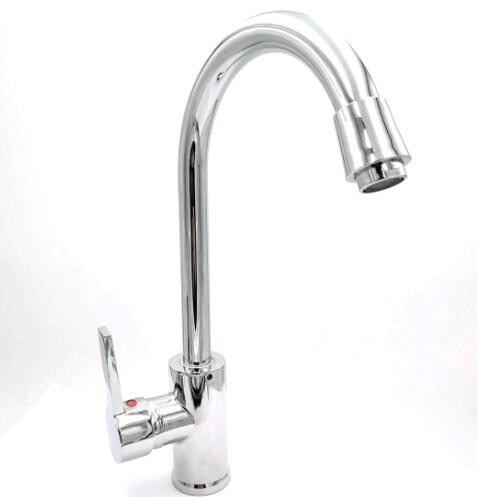 厂家直销铜底厨房龙头水槽洗菜盆冷热水龙头 旋转电镀冷热水龙头图3