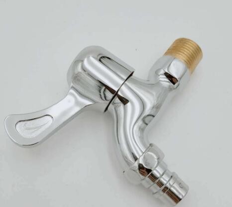 家装卫浴铜牙水咀电镀铜洗衣机拖把池水龙头入墙式加厚单柄水龙头