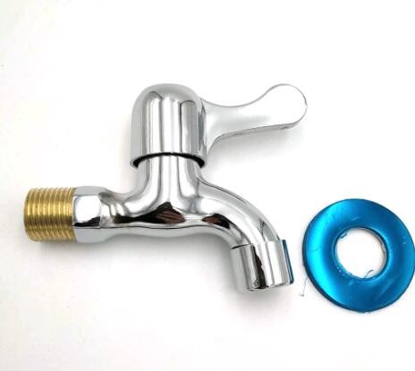 家装卫浴铜牙水咀电镀铜洗衣机拖把池水龙头入墙式加厚单柄水龙头图3