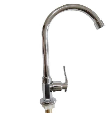 厂家直销 合金铜大弯立式 可旋转单冷 厨房菜盆洗菜盆水槽龙头图2