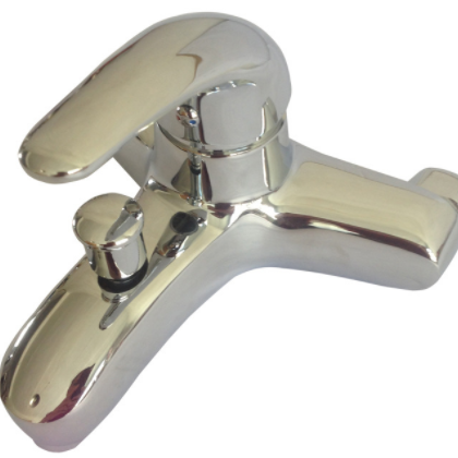 酒店工程简易花洒套装全铜冷热水龙头外贸水龙头 浴缸龙头三联图3