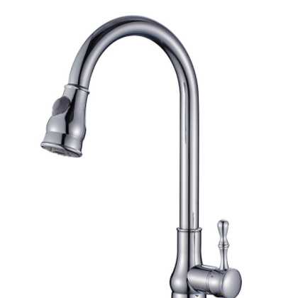 厂家供用 全铜葫芦抽拉菜盆龙头 冷热拉丝抽拉厨房水龙头图2