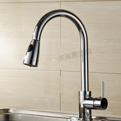 新款多功能旋转水槽混水龙头 全铜冷热菜盆龙头 抽拉厨房龙头图2