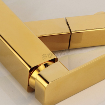 龙头厂家直供 欧式全铜金色冷热混水龙头 仿古抽拉面盆龙头图3