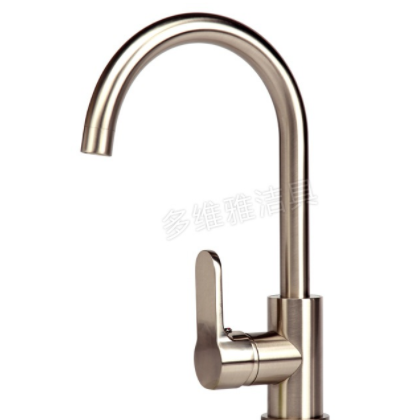 诚信厂家专业生产拉丝大弯厨房宽柄水龙头 8405-S 如实描述图2