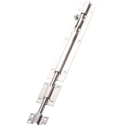 304不锈钢中方插销加厚黑色窗户防盗闩木门锁扣老式加长安全搭扣图2