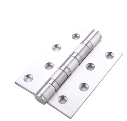 304不锈钢平开合页轴承实木门窗卧室开槽折叠铰链静音加厚4寸活叶图2