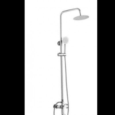 批发铜主体黑色电镀淋浴花洒套装挂墙式花洒北欧家用浴室淋浴器