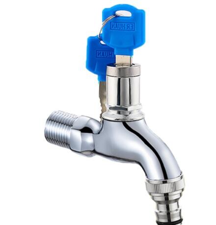 带锁水龙头 户外防盗防冻带钥匙家用龙头洗衣机水龙头图2