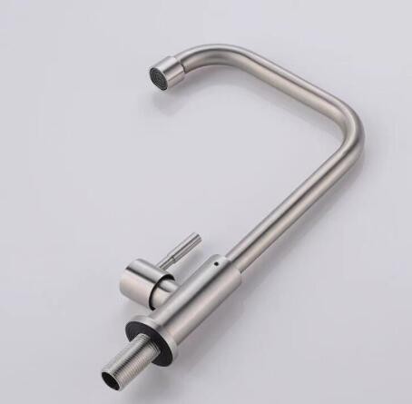 厨房水龙头 304不锈钢洗菜盆水槽万向旋转冷热家用水龙头图3