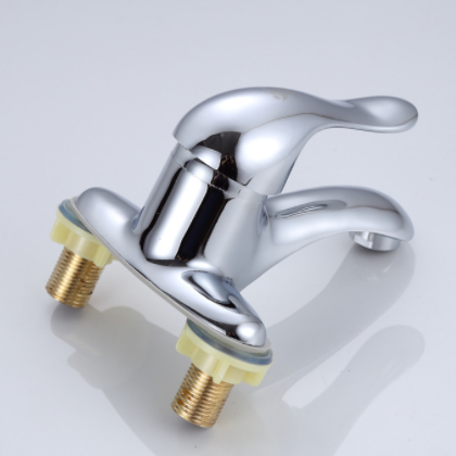 洗手盆铜冷热水龙头 双孔脸盆台盆水龙头 家用卫生间面盆水龙头图2