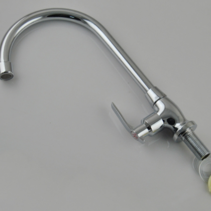 厨房单冷不锈钢龙头 铜主体大立式水龙头 洗菜盆水槽快开龙头图2