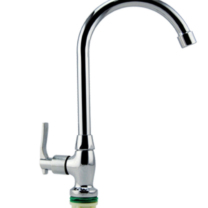 厨房单冷不锈钢龙头 铜主体大立式水龙头 洗菜盆水槽快开龙头图3