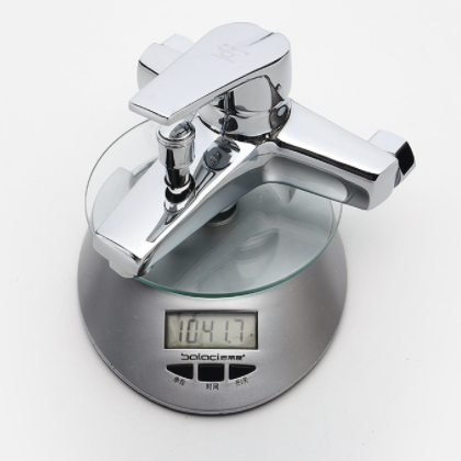 铜淋浴三联式混水龙头 卫生间冷热淋浴器龙头 浴缸花洒龙头套装图3