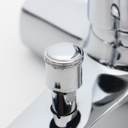 铜淋浴三联式混水龙头 卫生间冷热淋浴器龙头 浴缸花洒龙头套装图2