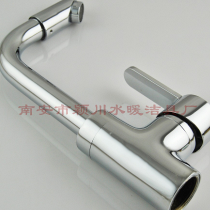 铜冷热可旋转水龙头混水阀 厨房水槽洗菜盆单孔水龙头 水龙头家用图2