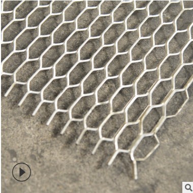 菱形铝板网 钢板网 冲孔网幕墙天花吊顶装饰网六角型铝板网可定制图2
