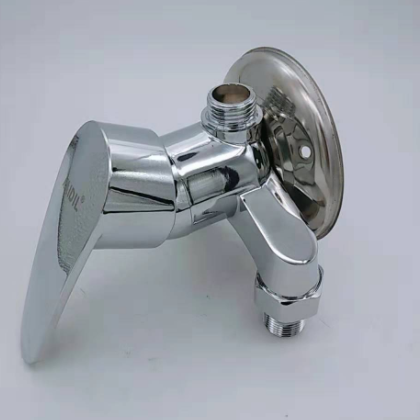 厂家直销 锌合金冷热混水阀水龙头 三角淋浴明装冷热混水开关工程图3