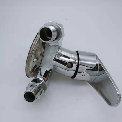 厂家直销 锌合金冷热混水阀水龙头 三角淋浴明装冷热混水开关工程图2