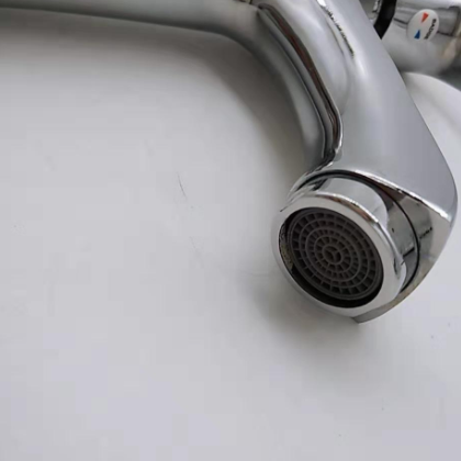 批发 单冷卫生间 台盆冷热水单孔面盆洗脸盆洗手盆单把单孔混水图2