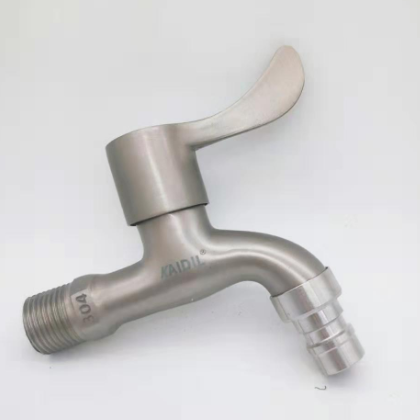 厂家直销4分铜芯快开水嘴拉丝304尖嘴不锈钢同款洗衣机尖咀水龙头图2