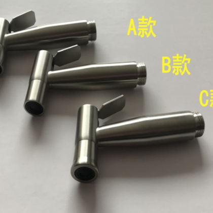 304不锈钢拉丝增压冲洗器马桶喷枪妇洗器小花洒喷头厨房厕所喷枪图2