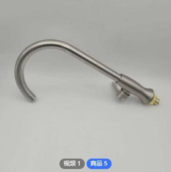 定制批发拉丝金鱼单冷厨房水龙头洗菜盆洗手家用洗碗池单冷可旋转图2