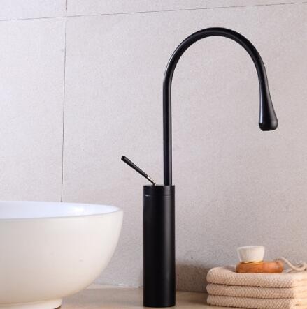 转动厨房龙头 黑古欧式面盆龙头 台上盆冷热水龙头图2