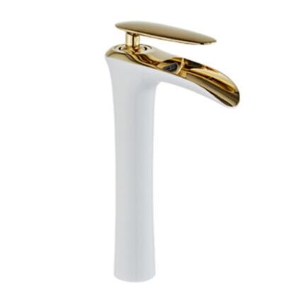 厂家批发欧式黑色瀑布水龙头冷热洗脸盆卫生间面盆洗手盆龙头批发图2