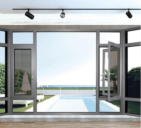 源头大厂批发铝合金门窗厂家封阳台上官盾断桥落地窗平开隔音窗户图3