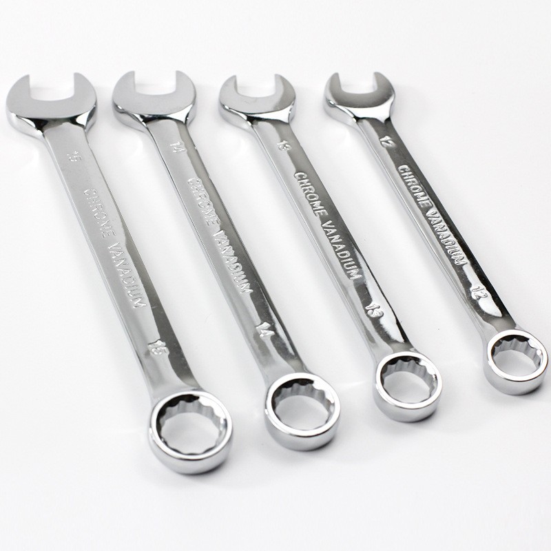 厂家批发镜面亚光两用扳手开口扳手梅花扳手平筋扳手不锈钢扳手图2