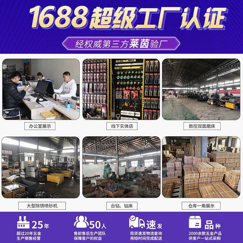 鲁威工具快速管钳子12寸加重管子钳扳手多功能1418寸水 管道钳厂家图3
