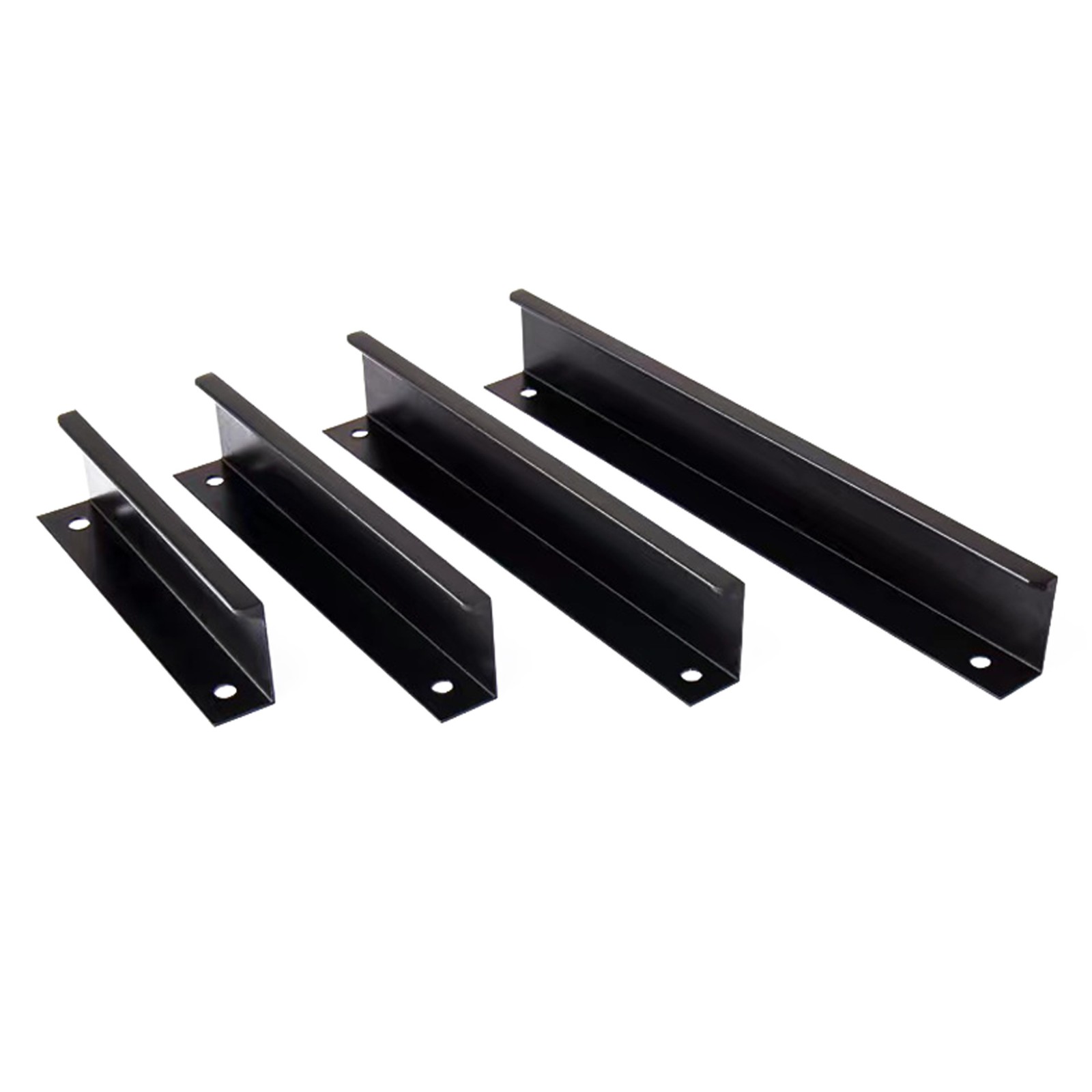 批发衣柜隐形拉手通顶免打孔黑白色橱柜门把手抽屉铝合金加长拉手图2