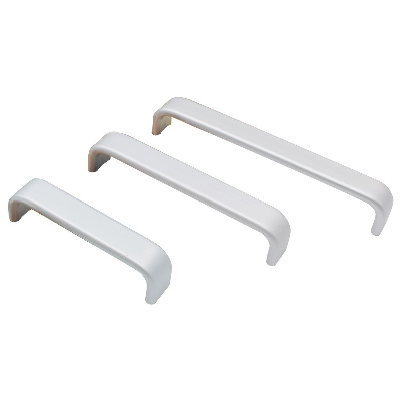 橱柜铝合金拉手黑色现代简约衣柜门抽屉实心太空铝把手五金配件图2