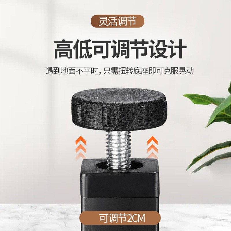 排骨架配件床腿 可调节伸缩T型支撑脚 榻榻米方形金属铝合金床脚图2