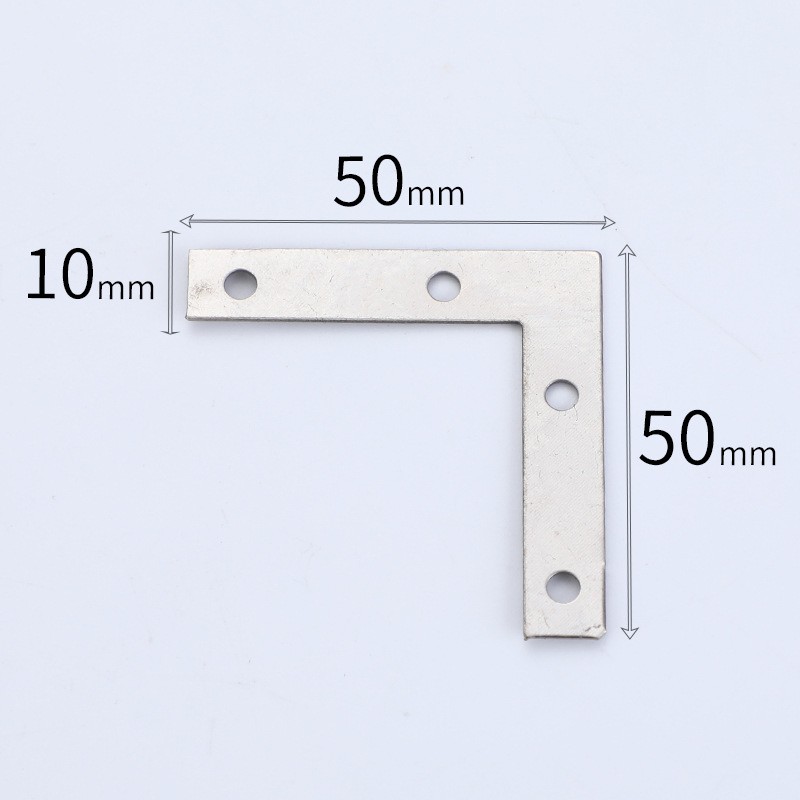 T型L型角铁连接片 加厚加固90度直角镀彩镀镍五金家具配件铁角码图2