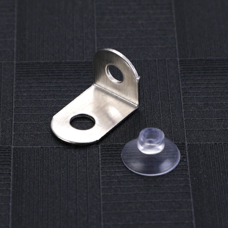 加厚吸盘7字板托 玻璃支撑不锈钢层板托 置物架固定角码厂家直供图3