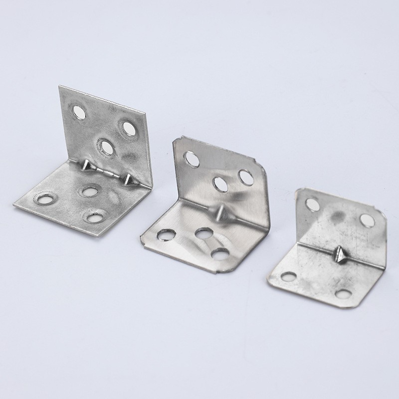 不锈钢直角角码加厚固定支架家具连接五金配件卫生间隔断贴膜角铁图2