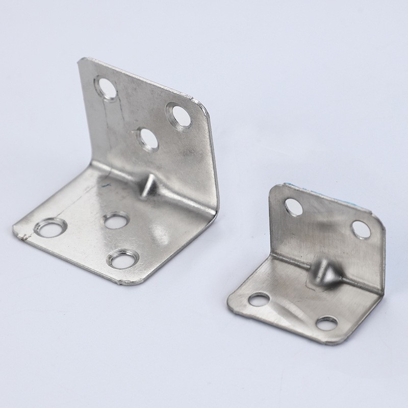 不锈钢直角角码加厚固定支架家具连接五金配件卫生间隔断贴膜角铁图3