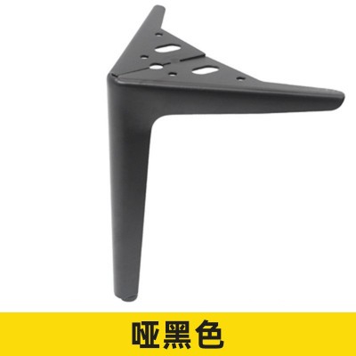 轻奢家具支撑脚家用沙发脚黑色橱柜茶几腿床头柜腿金色增高金属脚