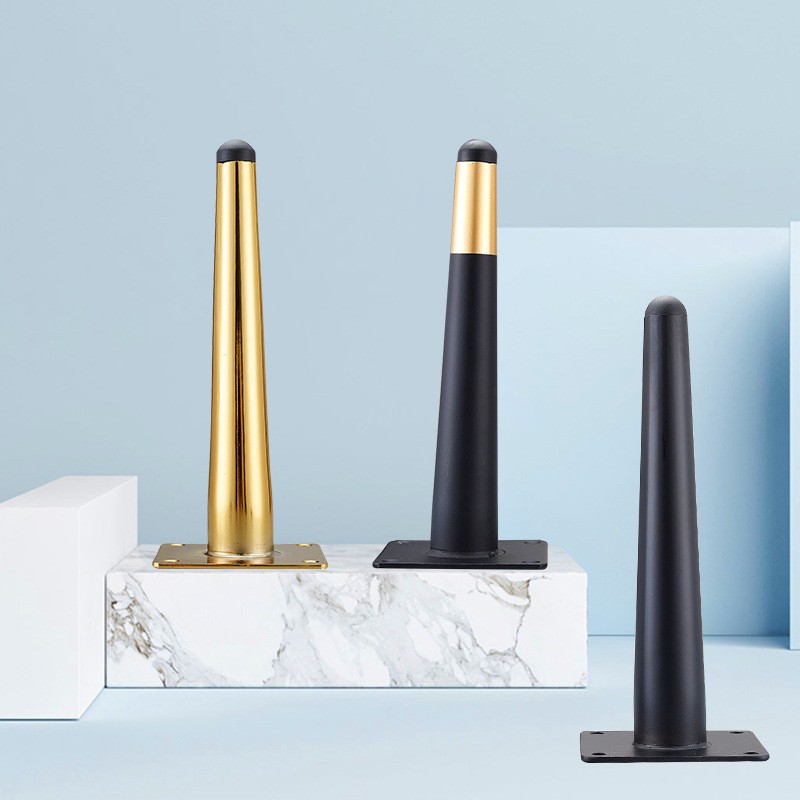 新款欧式加厚金属脚沙发脚橱柜茶几腿电视柜脚锥管脚五金厂家配件图2