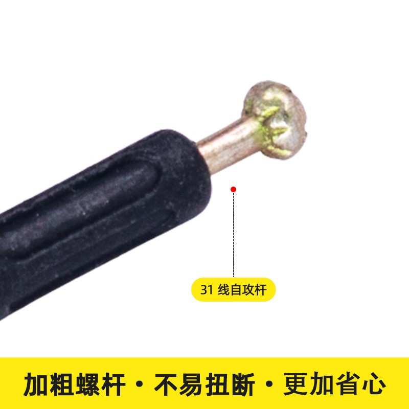 厂家螺丝 三合一连接件 塑杆 自攻杆 加粗螺杆 衣柜连接件 普通杆图2