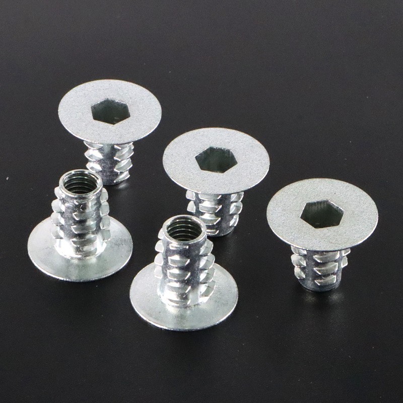 8*18大介螺母软床沙发连接配件彩锌白锌不锈钢镍锌合金内外牙罗姆8*18大介螺母软床沙发连接配件彩锌白锌不锈钢镍锌合金内外牙罗姆图2